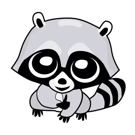 Raccoon Cute Funny Stickers app icon
