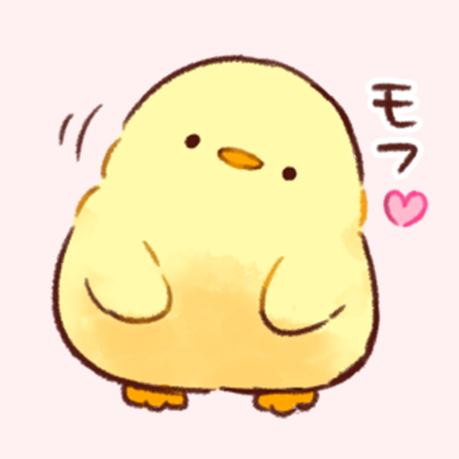 Soft and cute chick app icon