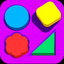 Learn shapes and colors game icon