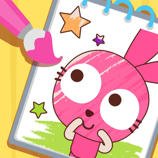 Purple Pink Coloring Fun app icon