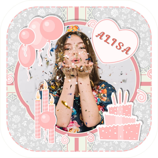 Cake With Name Photo & Sticker app icon