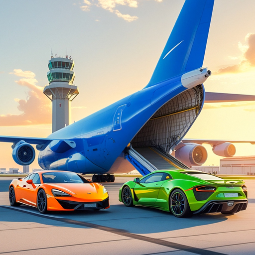 Robot Car Transporter Airplane app icon