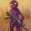 Stickman epic battle. Hero war icon