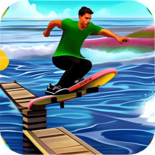 Beach Race :Scooter Stunt Game app icon