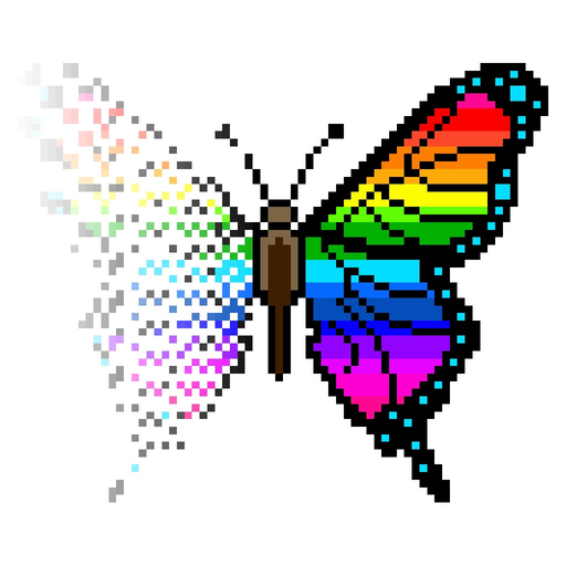 Butterfly Pixel Art app icon