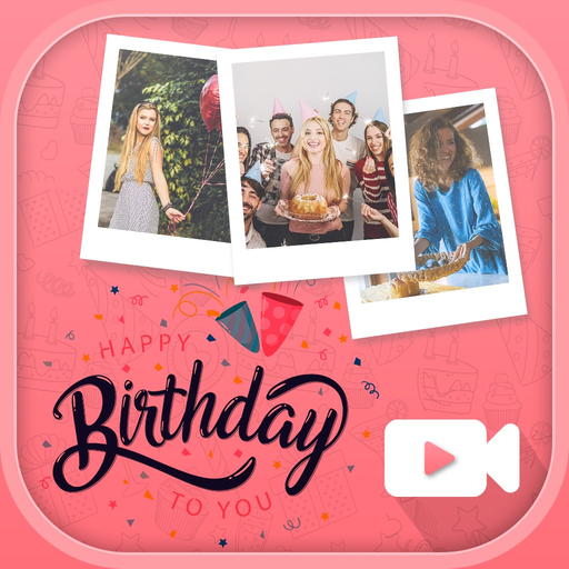 Birthday Music Video Maker app icon