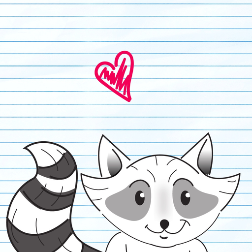 Raccoons day Stickers app icon