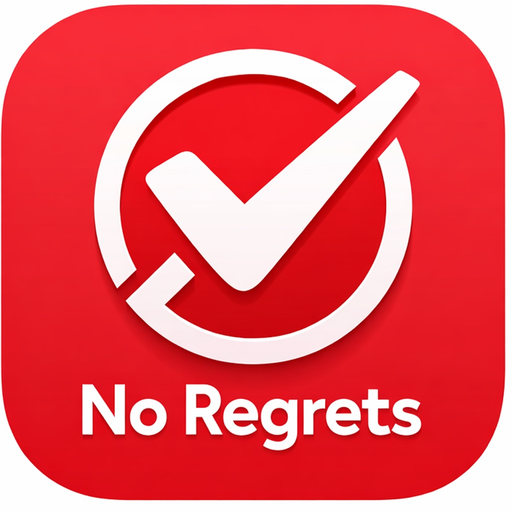NO REGRETS app icon