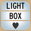 Light up letter box icon