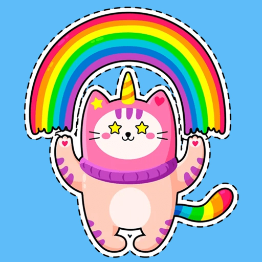 Cat Emoji Stickers for Message app icon