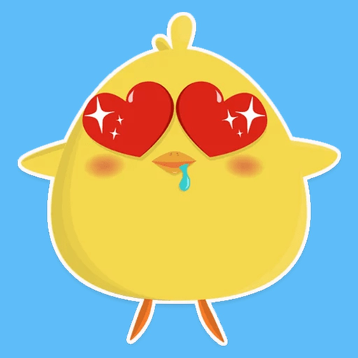 Cute chicken stickers & emoji app icon