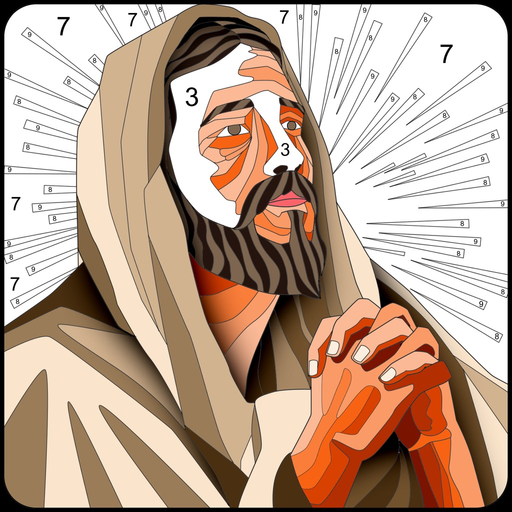 Bible Color By Number app icon