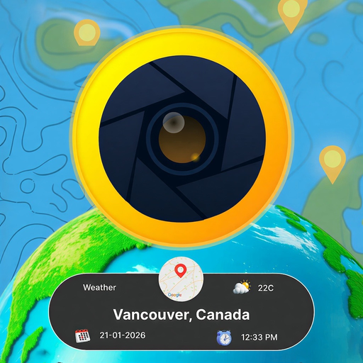 GPS Map Camera : Geotag Photos app icon