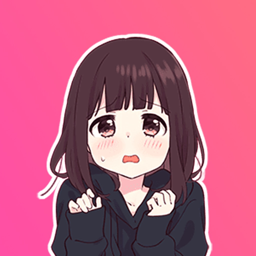 Anime Girls ~ Stickers app icon
