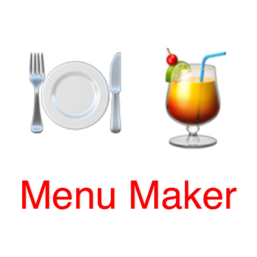 Restaurant menu maker app icon