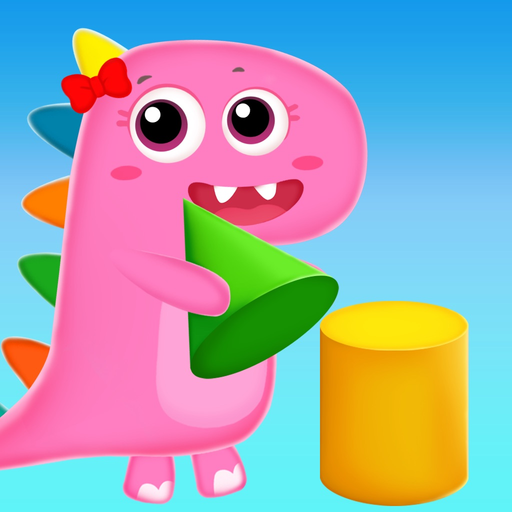 Dino Game 3D Shapes Blocks app icon