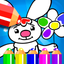 Live coloring book icon
