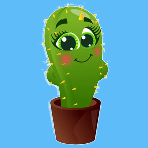 Cactus stickers - Funny emoji app icon