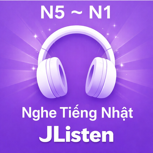 Luyện nghe tiếng Nhật JListen app icon