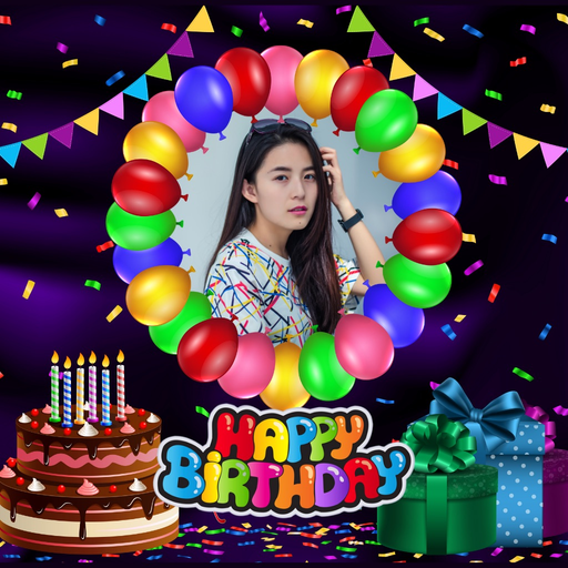 Birthday Photo Frames - Editor app icon