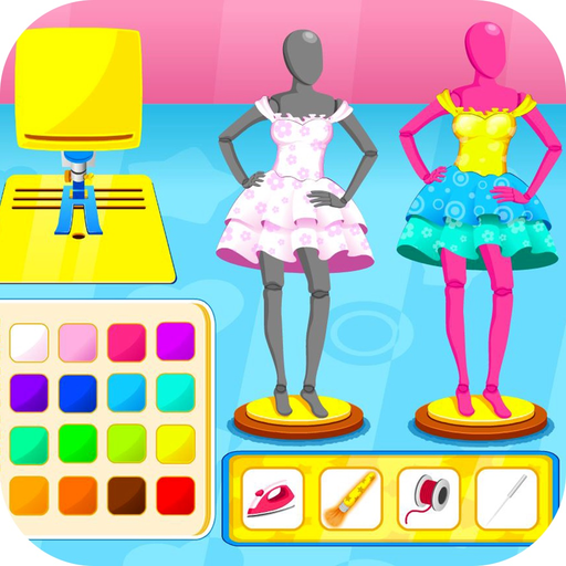 Fashion studio designer game app icon