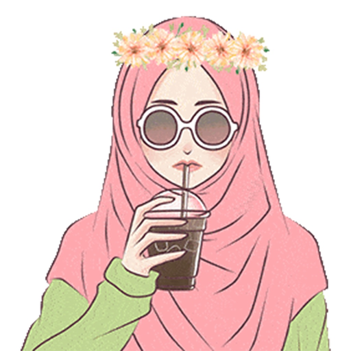 Hijab Girl Cute Stickers app icon