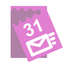 TearOffCalendar with e-Mail icon