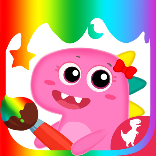 Dino Shop Design & Color Game app icon