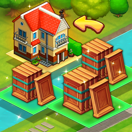 Merge train town! app icon