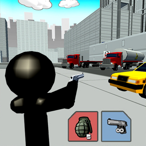 Stickman City Shooting 3D app icon