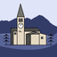 Elva and its parish church icon