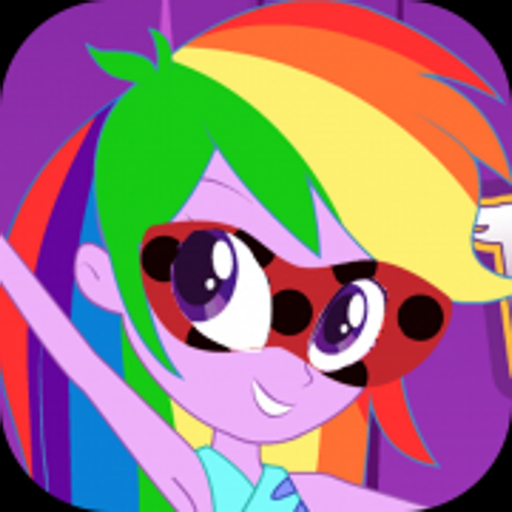 Fashion girls mlp with ladybug app icon