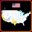 Geography of USA Study & Quiz icon