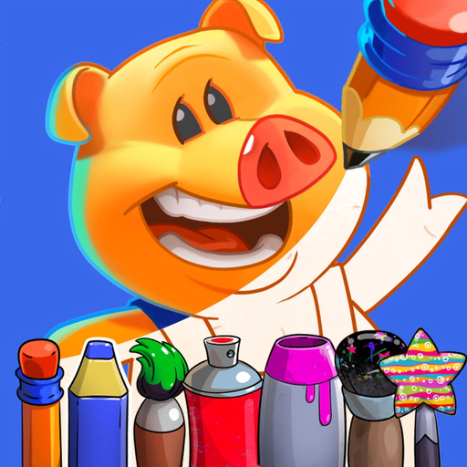 Drawing Games for Kids: Piggly app icon