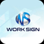 Work Sign Premium icon