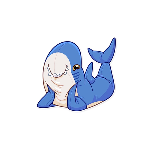 BLÅHAJ Sticker von Telegram app icon