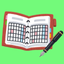 Manage time every 30 minutes icon
