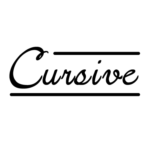 English Cursive Hand Writing app icon