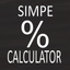 Simple percentage calculator icon