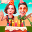 Happy birthday video greetings icon