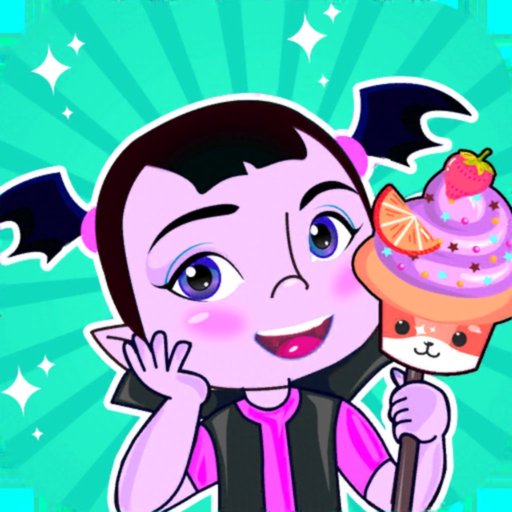 Vampire and cupcakes app icon