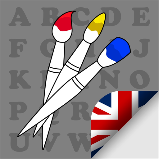 English coloring for kids app icon