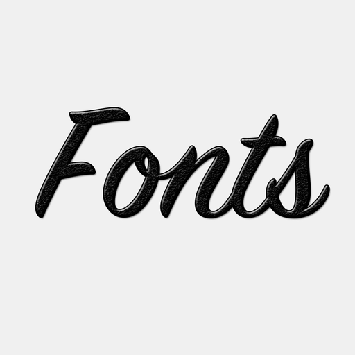 New Fonts for iPhone app icon