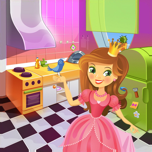 Princess Doll House Cleaning app icon