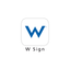 W Sign icon