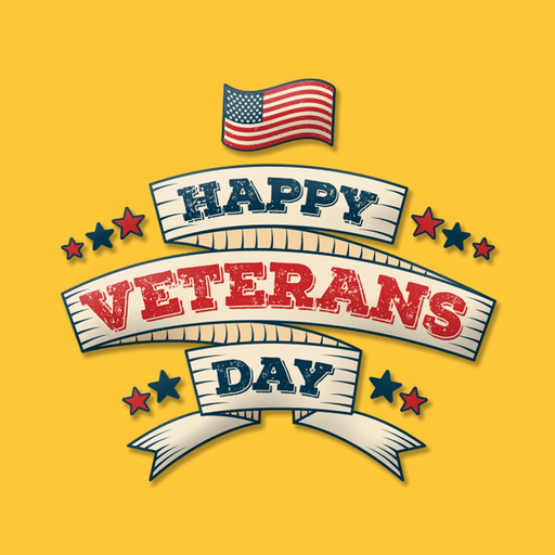 Happy Veterans Day Stickers app icon