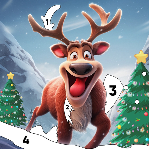 Christmas Coloring By Numbers app icon