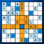 Sudoku with letters and words icon