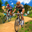 Downhill Traveling On Bicycle icon