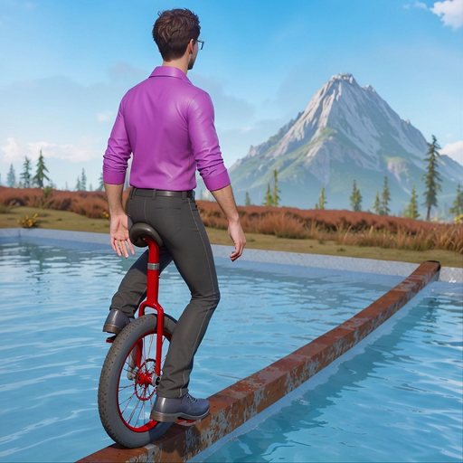 Unicycle Racing 3D Simulator app icon